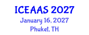 International Conference on Economic and Administrative Sciences (ICEAAS) January 16, 2027 - Phuket, Thailand