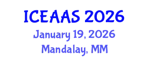 International Conference on Economic and Administrative Sciences (ICEAAS) January 19, 2026 - Mandalay, Myanmar