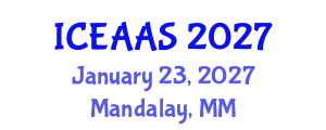 International Conference on Economic and Administrative Sciences (ICEAAS) January 23, 2027 - Mandalay, Myanmar