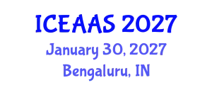 International Conference on Economic and Administrative Sciences (ICEAAS) January 30, 2027 - Bengaluru, India
