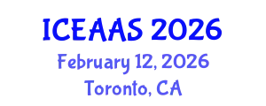 International Conference on Economic and Administrative Sciences (ICEAAS) February 12, 2026 - Toronto, Canada