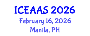 International Conference on Economic and Administrative Sciences (ICEAAS) February 16, 2026 - Manila, Philippines