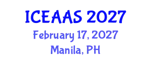 International Conference on Economic and Administrative Sciences (ICEAAS) February 17, 2027 - Manila, Philippines