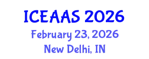 International Conference on Economic and Administrative Sciences (ICEAAS) February 23, 2026 - New Delhi, India