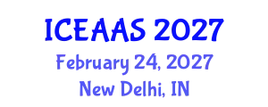 International Conference on Economic and Administrative Sciences (ICEAAS) February 24, 2027 - New Delhi, India