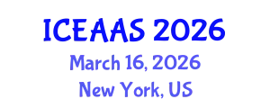 International Conference on Economic and Administrative Sciences (ICEAAS) March 16, 2026 - New York, United States