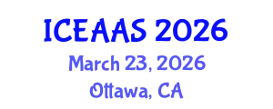 International Conference on Economic and Administrative Sciences (ICEAAS) March 23, 2026 - Ottawa, Canada