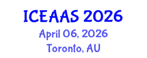 International Conference on Economic and Administrative Sciences (ICEAAS) April 06, 2026 - Toronto, Australia