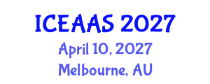 International Conference on Economic and Administrative Sciences (ICEAAS) April 10, 2027 - Melbourne, Australia