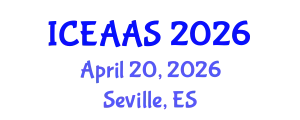 International Conference on Economic and Administrative Sciences (ICEAAS) April 20, 2026 - Seville, Spain