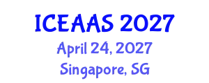International Conference on Economic and Administrative Sciences (ICEAAS) April 24, 2027 - Singapore, Singapore