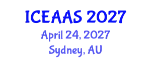International Conference on Economic and Administrative Sciences (ICEAAS) April 24, 2027 - Sydney, Australia