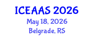 International Conference on Economic and Administrative Sciences (ICEAAS) May 18, 2026 - Belgrade, Serbia