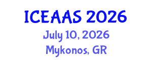 International Conference on Economic and Administrative Sciences (ICEAAS) July 10, 2026 - Mykonos, Greece
