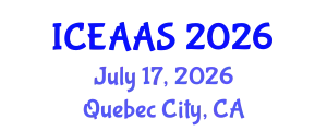 International Conference on Economic and Administrative Sciences (ICEAAS) July 17, 2026 - Quebec City, Canada