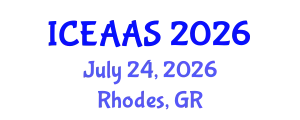 International Conference on Economic and Administrative Sciences (ICEAAS) July 24, 2026 - Rhodes, Greece