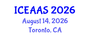 International Conference on Economic and Administrative Sciences (ICEAAS) August 14, 2026 - Toronto, Canada
