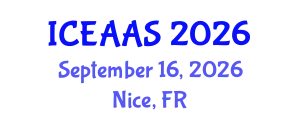 International Conference on Economic and Administrative Sciences (ICEAAS) September 16, 2026 - Nice, France