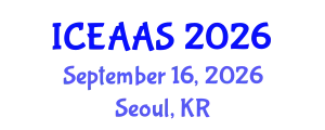 International Conference on Economic and Administrative Sciences (ICEAAS) September 16, 2026 - Seoul, Republic of Korea