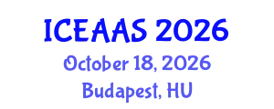 International Conference on Economic and Administrative Sciences (ICEAAS) October 18, 2026 - Budapest, Hungary