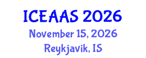 International Conference on Economic and Administrative Sciences (ICEAAS) November 15, 2026 - Reykjavik, Iceland