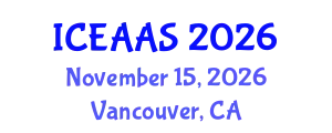 International Conference on Economic and Administrative Sciences (ICEAAS) November 15, 2026 - Vancouver, Canada