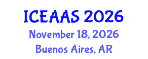 International Conference on Economic and Administrative Sciences (ICEAAS) November 18, 2026 - Buenos Aires, Argentina
