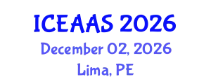International Conference on Economic and Administrative Sciences (ICEAAS) December 02, 2026 - Lima, Peru