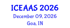 International Conference on Economic and Administrative Sciences (ICEAAS) December 09, 2026 - Goa, India