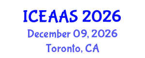 International Conference on Economic and Administrative Sciences (ICEAAS) December 09, 2026 - Toronto, Canada