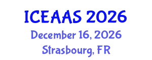 International Conference on Economic and Administrative Sciences (ICEAAS) December 16, 2026 - Strasbourg, France