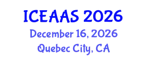International Conference on Economic and Administrative Sciences (ICEAAS) December 16, 2026 - Quebec City, Canada