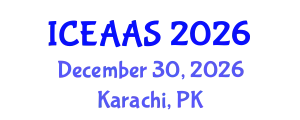 International Conference on Economic and Administrative Sciences (ICEAAS) December 30, 2026 - Karachi, Pakistan