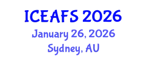 International Conference on Economic and Financial Sciences (ICEAFS) January 26, 2026 - Sydney, Australia