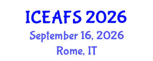 International Conference on Economic and Financial Sciences (ICEAFS) September 16, 2026 - Rome, Italy