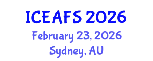 International Conference on Economic and Financial Sciences (ICEAFS) February 23, 2026 - Sydney, Australia