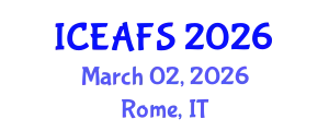International Conference on Economic and Financial Sciences (ICEAFS) March 02, 2026 - Rome, Italy