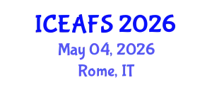 International Conference on Economic and Financial Sciences (ICEAFS) May 04, 2026 - Rome, Italy