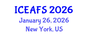 International Conference on Economic and Financial Sciences (ICEAFS) January 26, 2026 - New York, United States