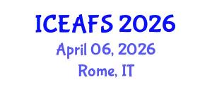International Conference on Economic and Financial Sciences (ICEAFS) April 06, 2026 - Rome, Italy