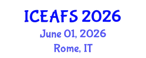 International Conference on Economic and Financial Sciences (ICEAFS) June 01, 2026 - Rome, Italy