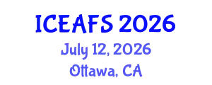 International Conference on Economic and Financial Sciences (ICEAFS) July 12, 2026 - Ottawa, Canada