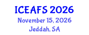 International Conference on Economic and Financial Sciences (ICEAFS) November 15, 2026 - Jeddah, Saudi Arabia