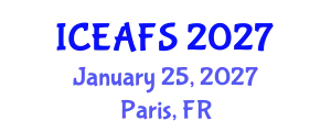 International Conference on Economic and Financial Sciences (ICEAFS) January 25, 2027 - Paris, France