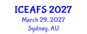 International Conference on Economic and Financial Sciences (ICEAFS) March 29, 2027 - Sydney, Australia