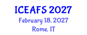 International Conference on Economic and Financial Sciences (ICEAFS) February 18, 2027 - Rome, Italy