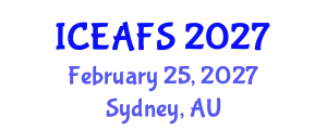 International Conference on Economic and Financial Sciences (ICEAFS) February 25, 2027 - Sydney, Australia