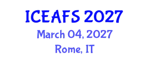 International Conference on Economic and Financial Sciences (ICEAFS) March 04, 2027 - Rome, Italy