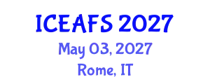 International Conference on Economic and Financial Sciences (ICEAFS) May 03, 2027 - Rome, Italy