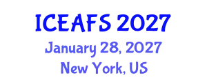 International Conference on Economic and Financial Sciences (ICEAFS) January 28, 2027 - New York, United States